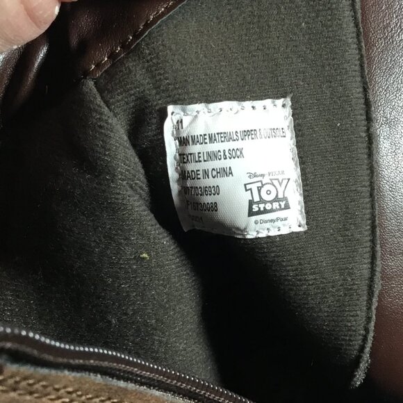 Disney Pixar Toy Story Woody & Bullseye Toddler Boys Size 11 Brown Cowboy Boots - Picture 8 of 9